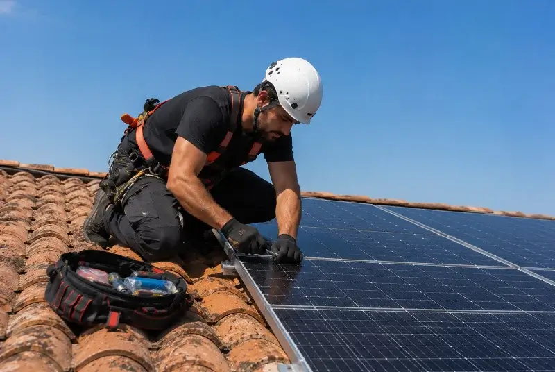 Maintenance et monitoring de panneaux solaires à Err