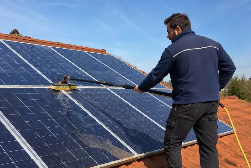 Nettoyage et entretien de panneaux solaires à Err