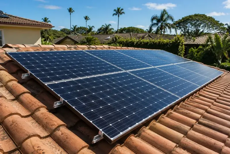 Installation de panneaux solaires à Err